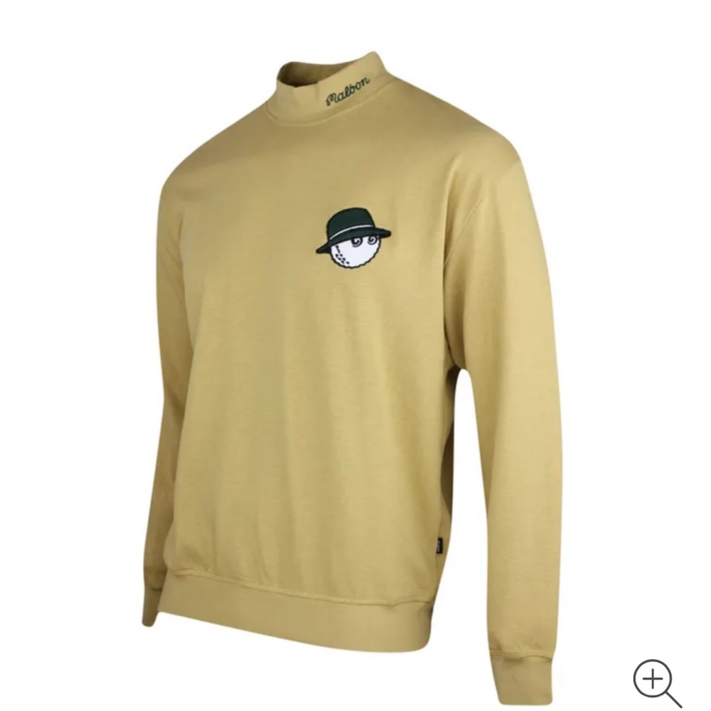 Men’s Malbon Bailey Mock Neck with Buckets Logo